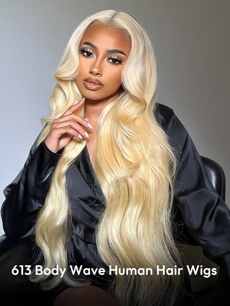 Blonde Lace Front Wigs Color 613 Body Wave Wig -West Kiss Hair