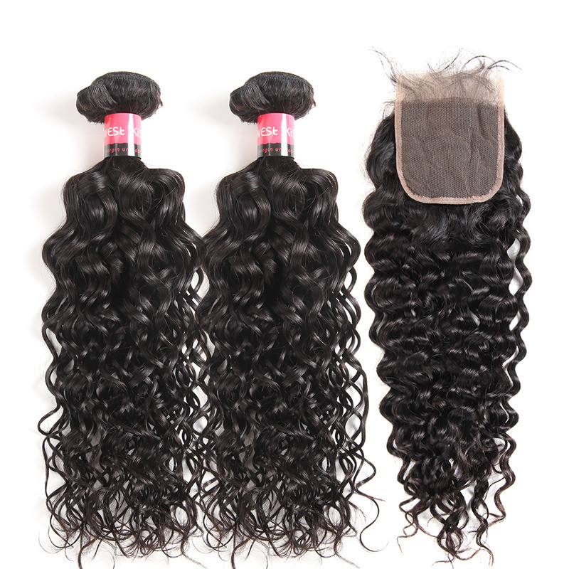Water Wave Weave 5 5 Lace Closure And Brazilian Water Wave 2