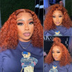 Burnt Orange Curly Wigs