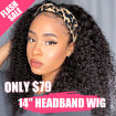Curly Headband Wig