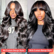 Curtain Bangs Wavy Hair