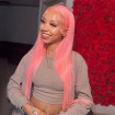 light pink human hair wig