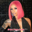 Pink Bob Lace Wigs