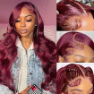 Burgundy Colored Wig