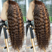 Deep Wave Highlight Lace Front Wigs