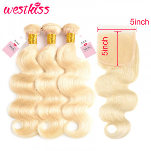 Blonde Bundles With Closure