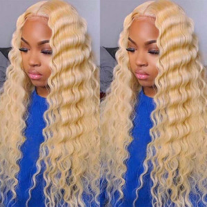 Blonde Crimped Wig