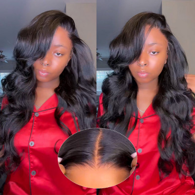 Glueless Ready To Go Wigs - Body Wave Pre-Cut HD Undetectable Lace Pre-Bleached Closure Wigs