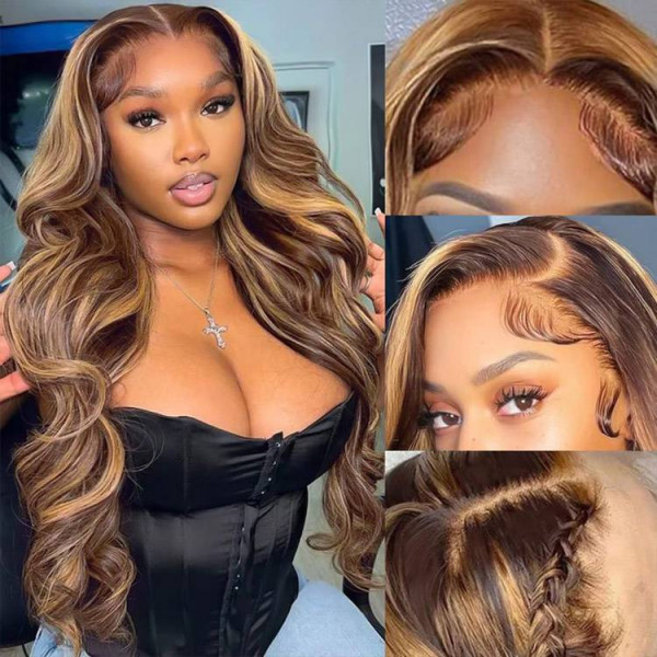 brown highlight wigs