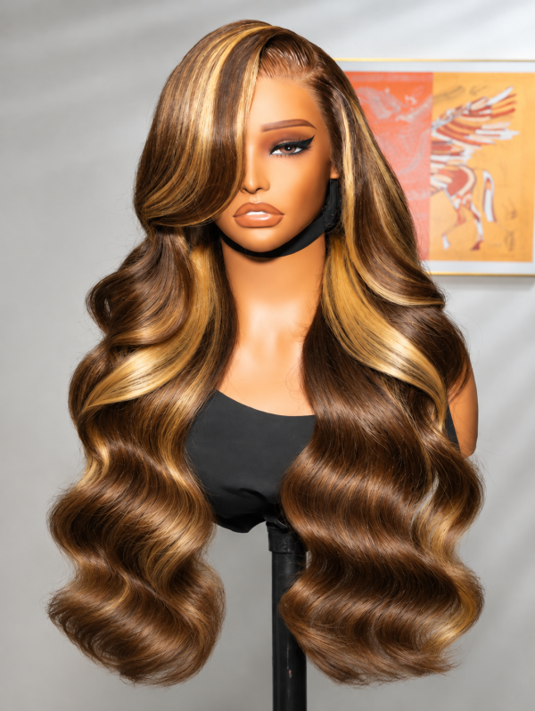 Honey Blonde Highlight Wigs