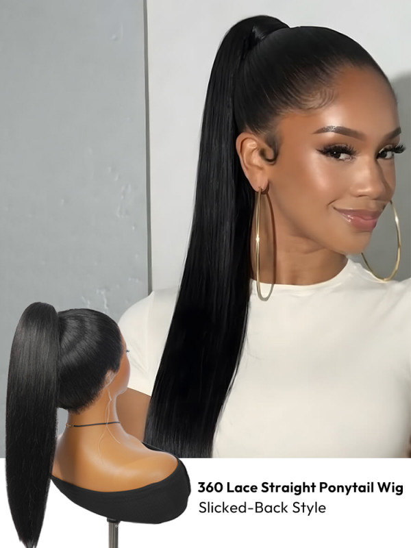 360 Glueless Straight Wigs
