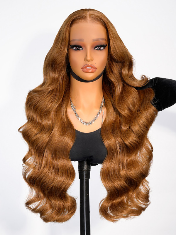 Glueless Caramel Brown Wig