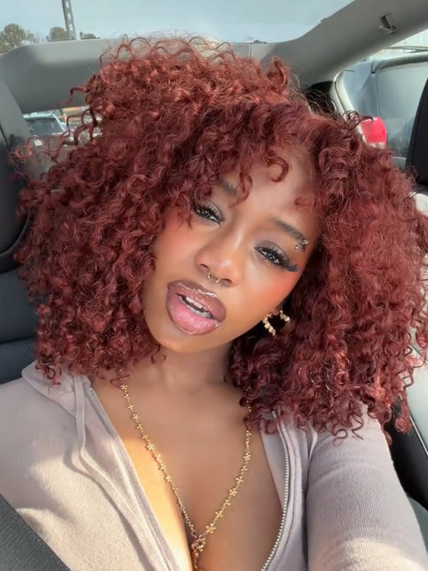 Brown Burmese Curly Wig