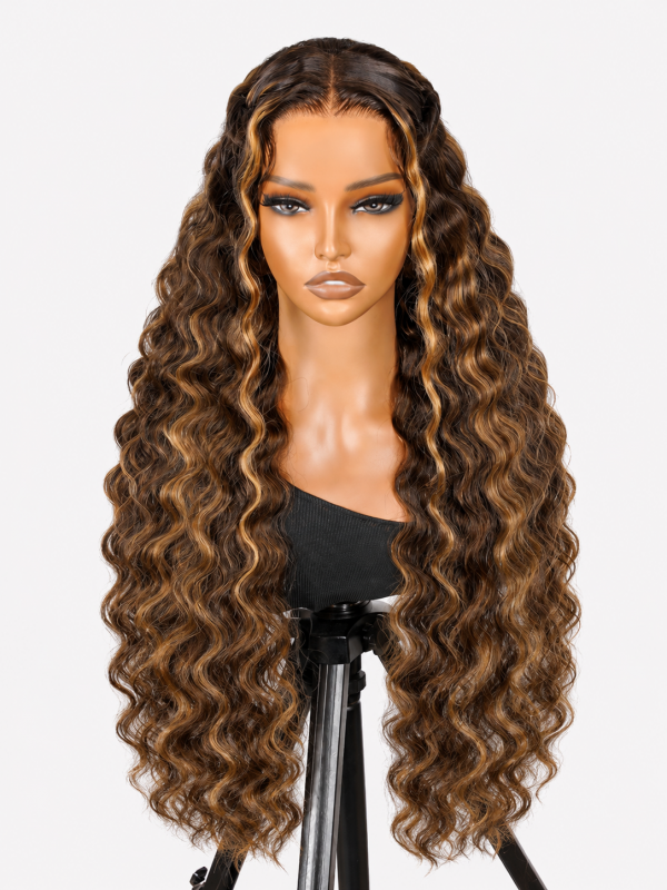 Honey Blonde Highlight Wig