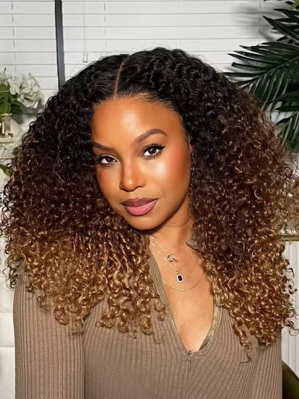 Ombre Brown And Honey Blonde Wig
