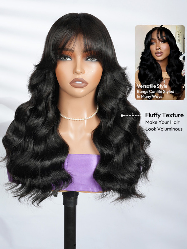 Body Wave Wigs With Bangs