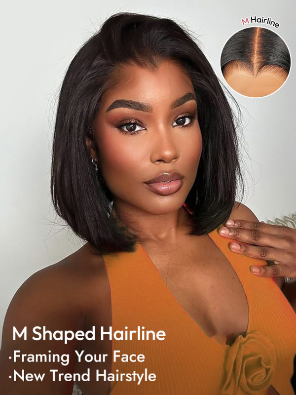 M-Shaped Hairline Bob Wig