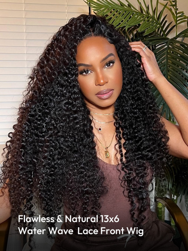 13*6 Frontal Wigs Water Wave 