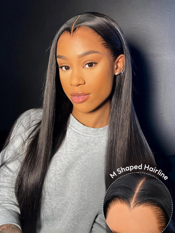 M Shaped Hairline Wig With Drawstring