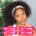 Curly Bob Wigs With Headbands Attached