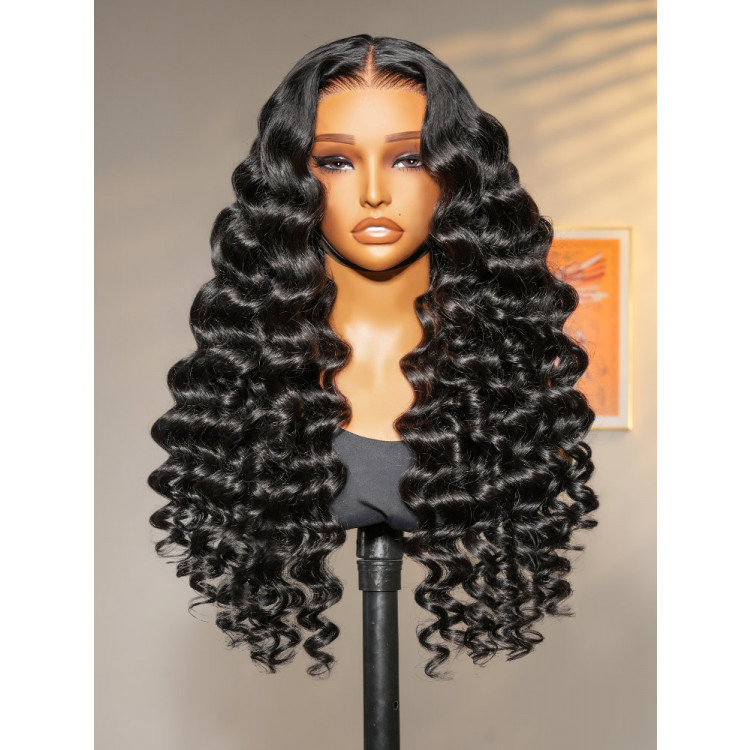 Loose Deep Wave Wig 13x6 HD Lace Front Human Hair Wig With Pre