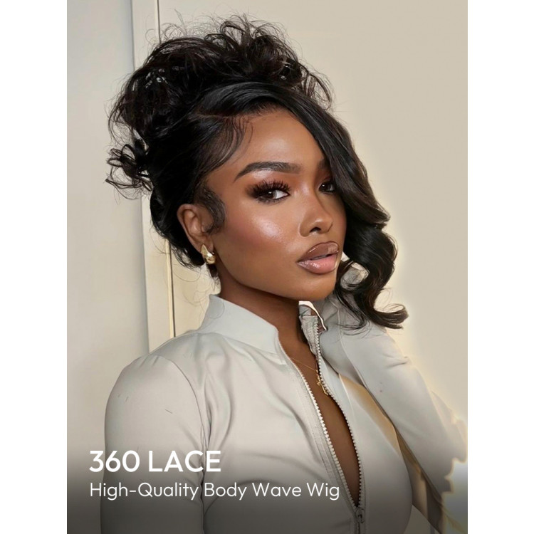 Glueless Invisi Drawstring 360 Lace Wig Body Wave Pre-Max  display picture 3