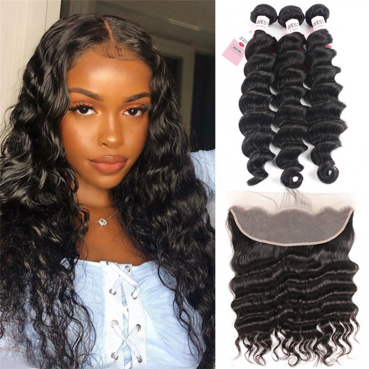 8 human hair bundles with frontal best sale