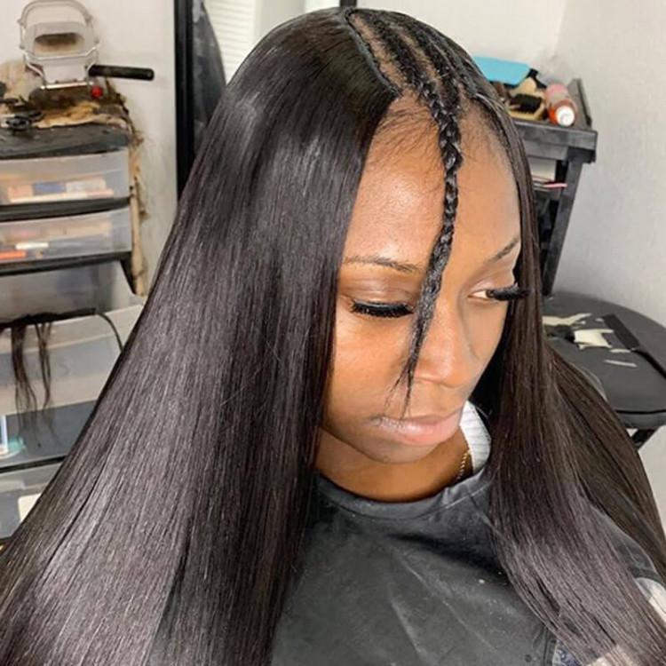 U Part Straight Wigs and Kinky Straight V Part Human Hair Wigs West Kiss Hair