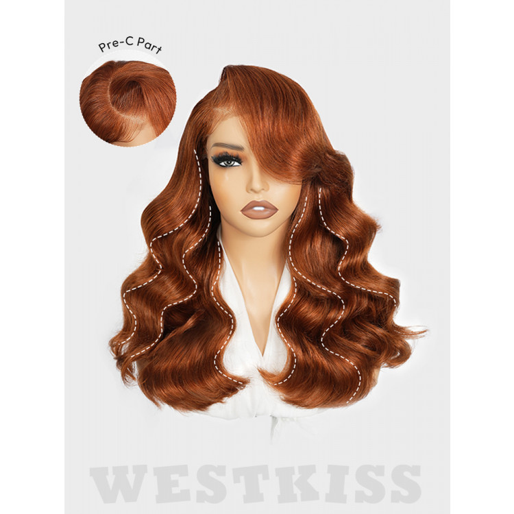 Soft Body Wave Side Part Styled Wig in Warm Browns Amazon.com : 13x6 Body Wave Lace Front Wigs Human Hair 28  main image 3