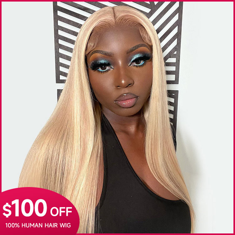 ✨ANJE” HONEY BLONDE W/613 highlights  6” wig*NWT*✨ honey blonde wig 613 - TikTok Shop main image 4