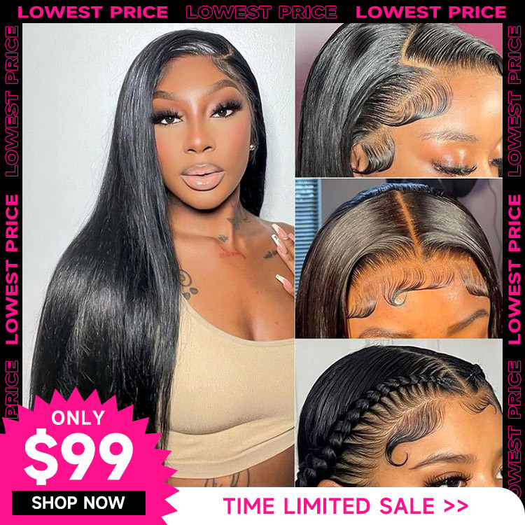 Straight Lace Front Wigs Virgin Hair -West Kiss Hair