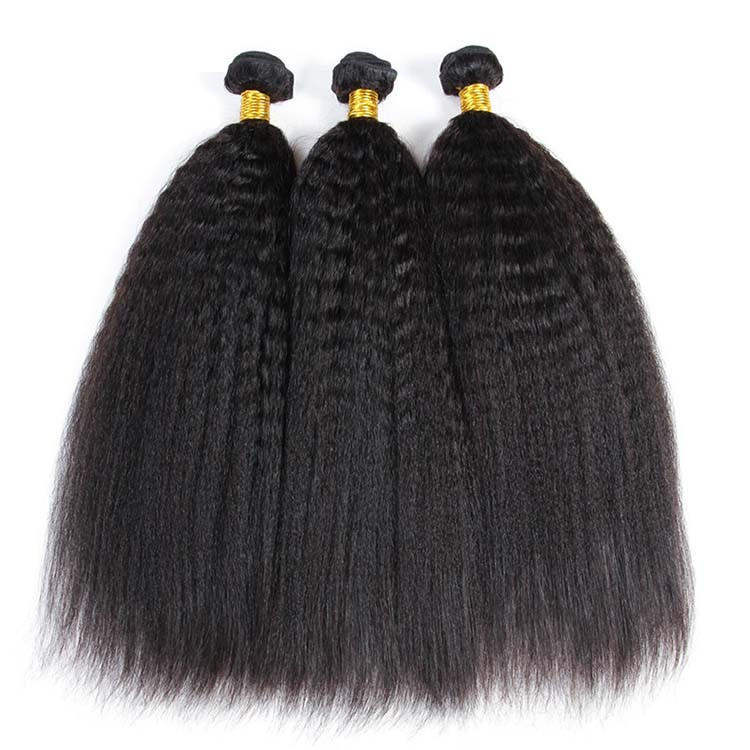 Brazilian Kinky Straight Human Hair 3 Bundles -West Kiss Hair display picture 3
