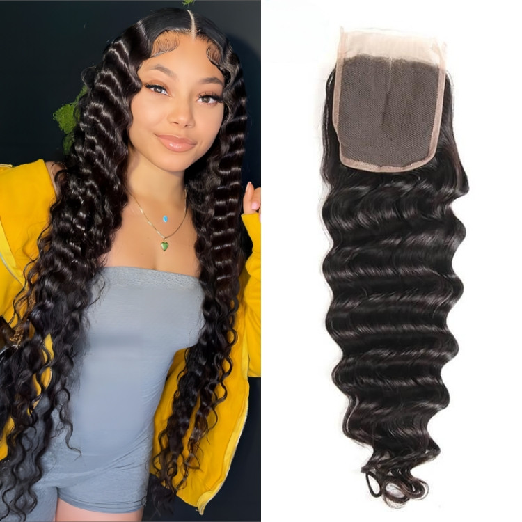 Loose Deep Wave Hair 5x5 Lace Closure -West Kiss Hair display picture 3