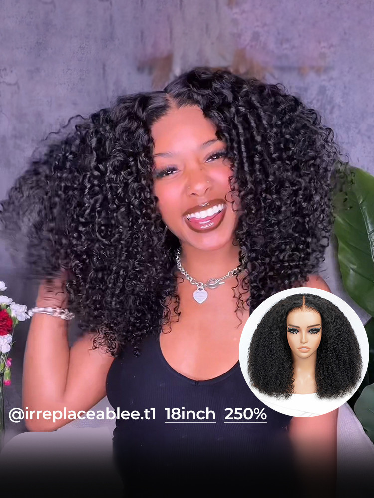 AMBROSIO EXCELLIGET SSC 32H ペア新品 Best Glueless EZGO Kinky Curly Lace Closure Wigs -West Kiss Hair