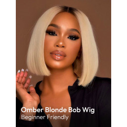 Blonde wispy 613 short bob wig 2020 Wig Color 613 Blonde Straight Hair Short Bob Wigs | Tinashe Hair main image 3