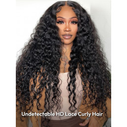 Curly Hair 13x6 HD Swiss Lace Frontal Wigs -West Kiss Hair display picture 1