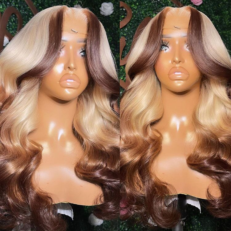 Ombre wig brown to blonde outlet
