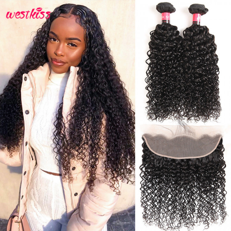 lace frontal curly weave
