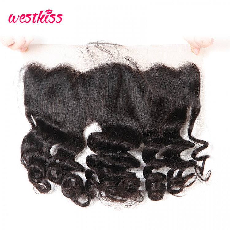 Brazilian Loose Wave Hair 13x4 Lace Frontal -West Kiss Hair