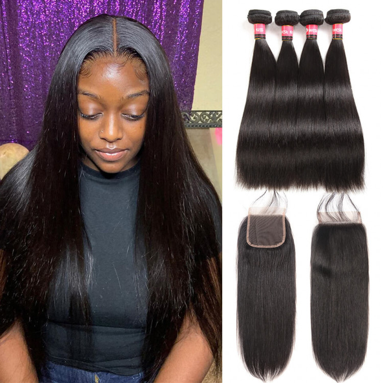 4 bundles of hair