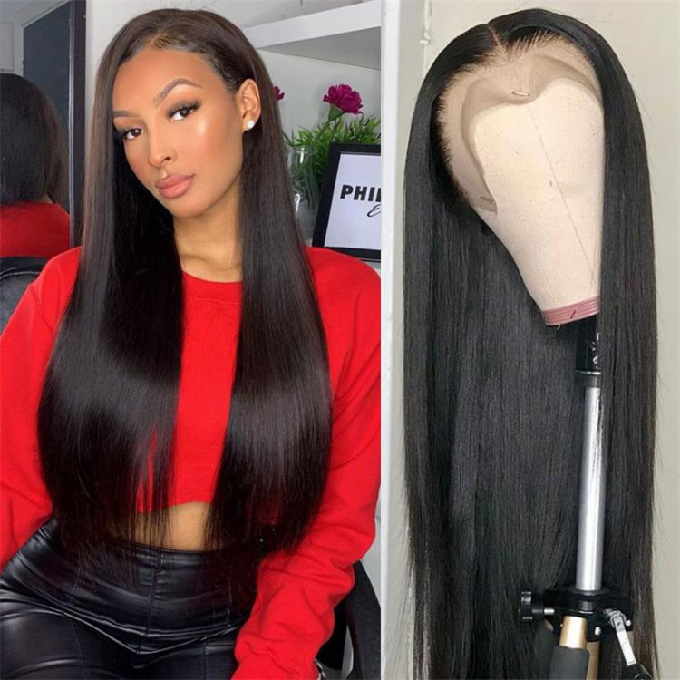 lace front wigs black hair