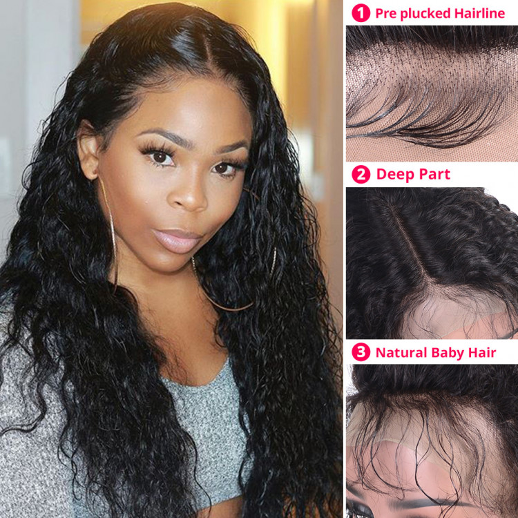 Water Wave Full Lace Wigs Human Hair -West Kiss Hair
