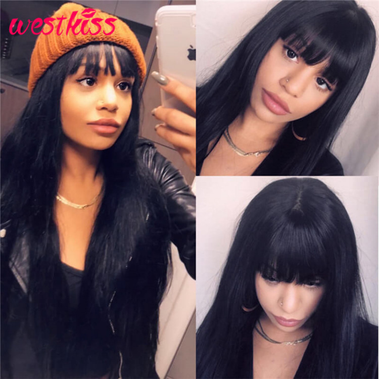 Straight and Body Wave Human Hair Lace Front Wigs -West Kiss Hair