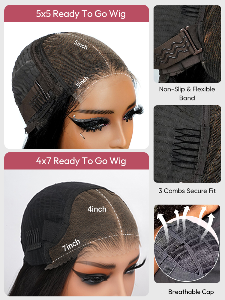 Glueless Lace Wig With Human Hair