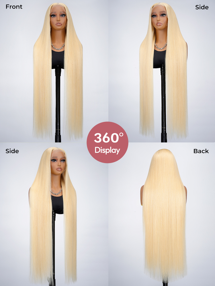 360° Display Blonde Straight Long Wig 360° Display Blonde Straight Long Wig