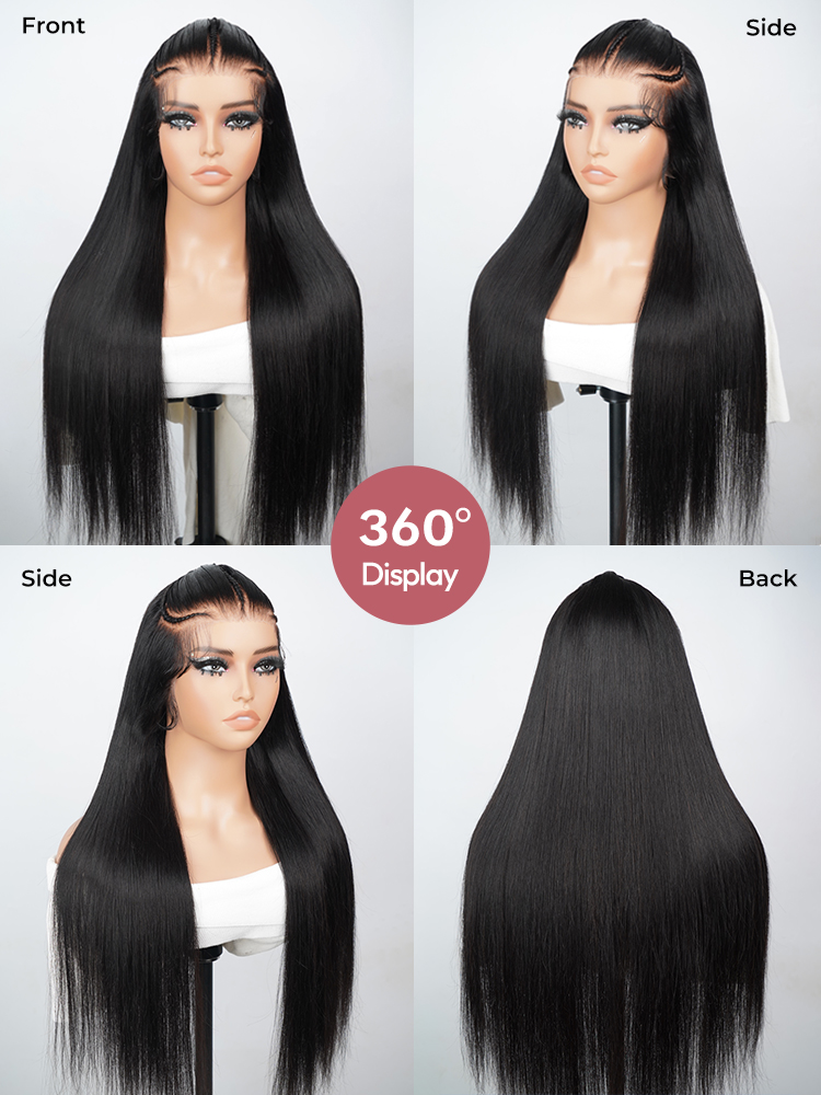 Pre Styled Straight Wig With 360 Display Pre Styled Straight Wig With 360 Display