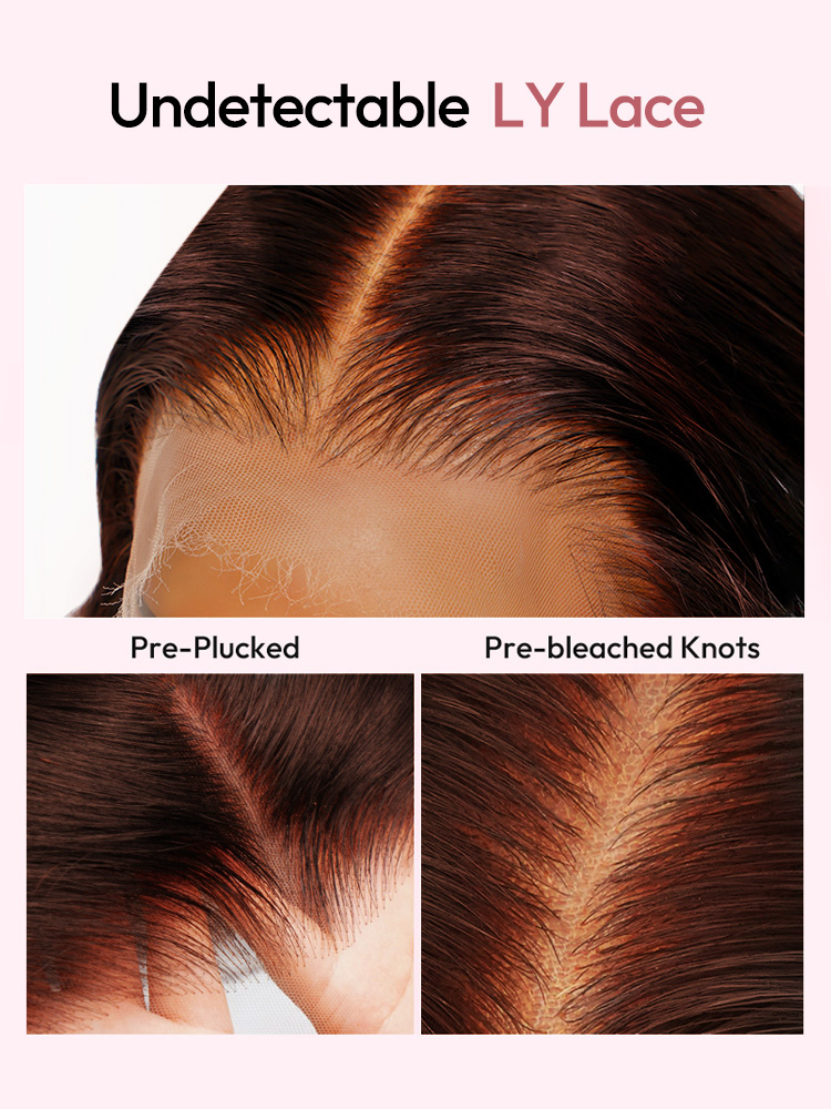 Long Brown Lace Front Human Hair Wigs