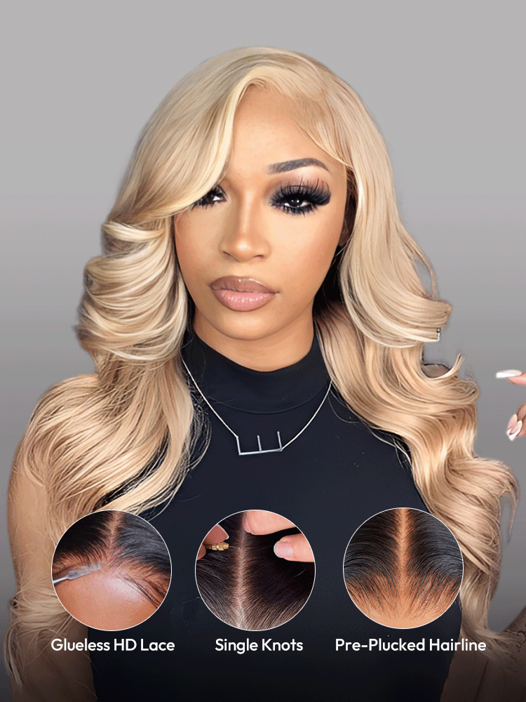 Lace Front Wigs With Blonde Highlights Lace Front Wigs With Blonde Highlights