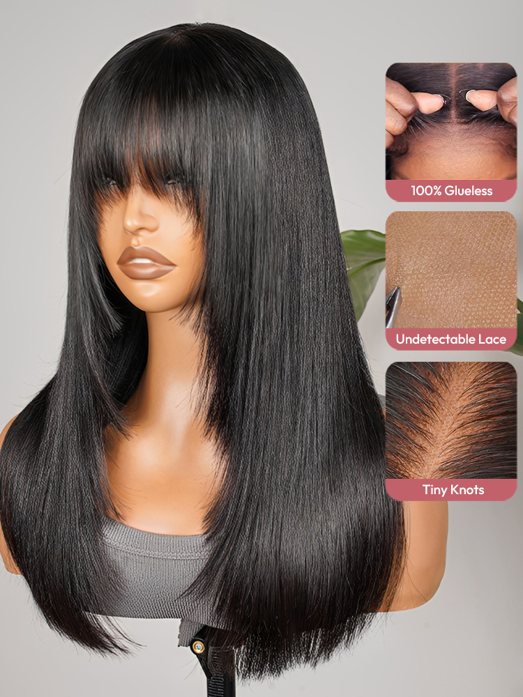 Glueless Natural Black Bob Wig