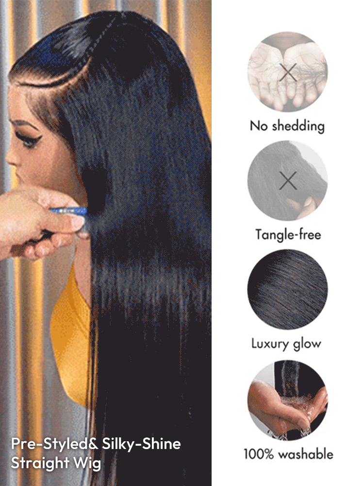 Pre Styled Straight Wig Pre Styled Straight Wig